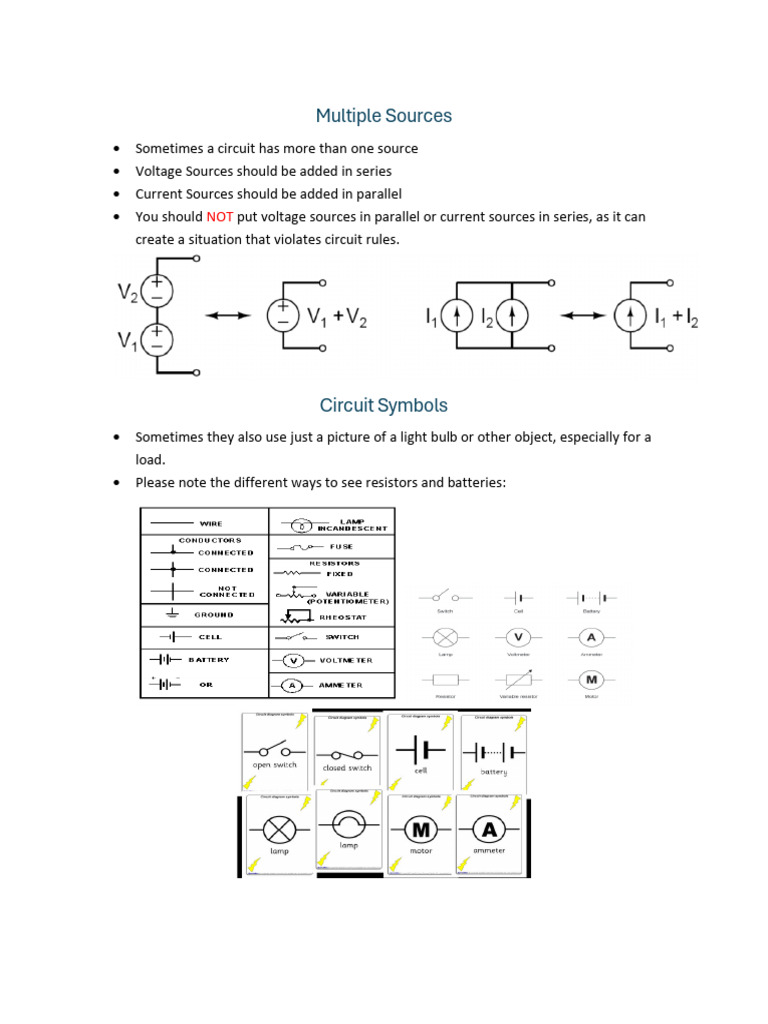 Section 9 - Multiple Sources, Special Notation, and Resistor Marking ...