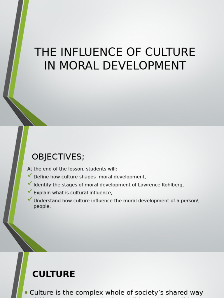 Culture's Role in Moral Development | PDF | Morality | Value (Ethics)