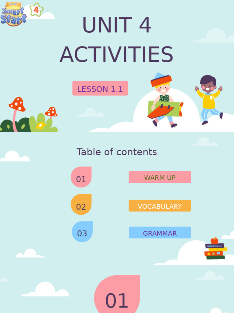 SMART 4 UNIT 4 LESSON 1.1 | PDF