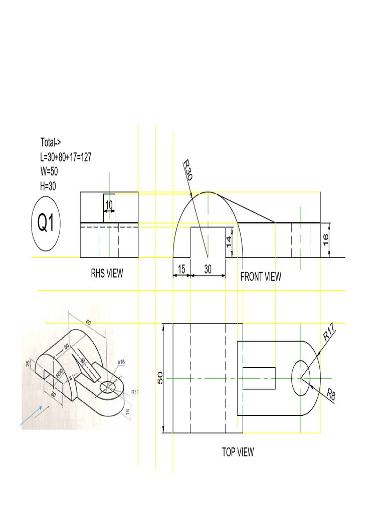 3D View Dimensions and Measurements | PDF