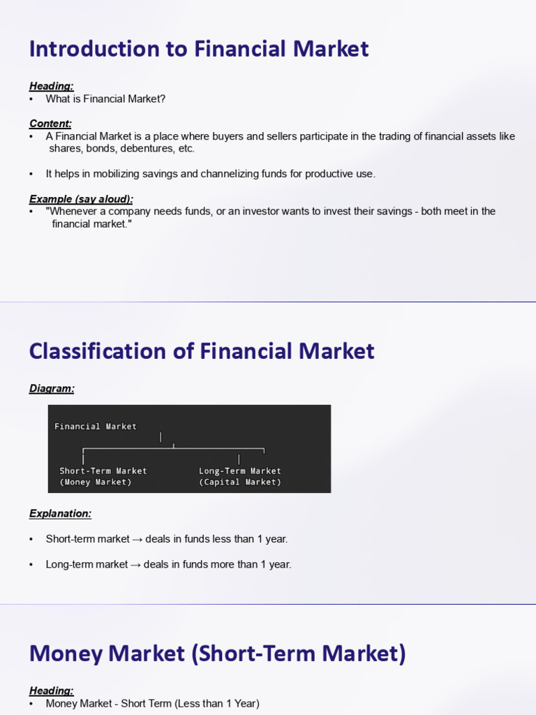 Introduction to Financial Market | PDF | United States Treasury ...