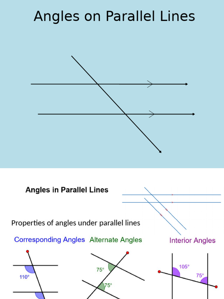 Understanding Angles with Parallel Lines | PDF | Angle | Euclidean Geometry