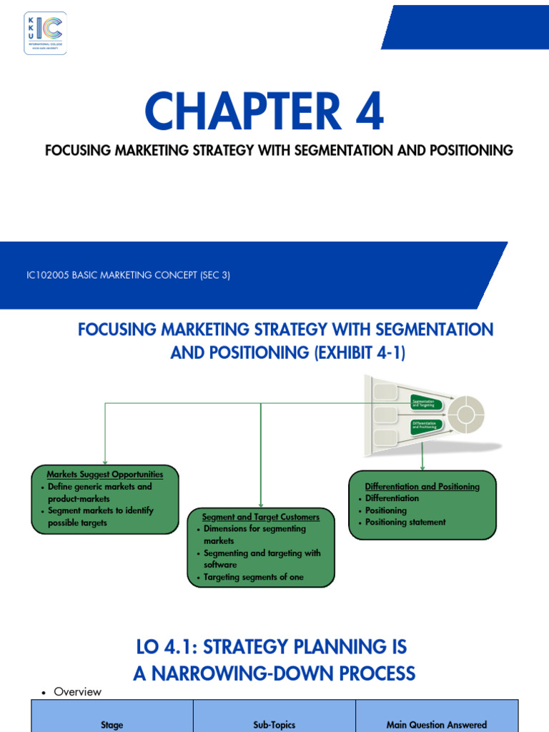 2025_Basic Marketing Concept CH.4 | PDF | Marketing | Market Segmentation