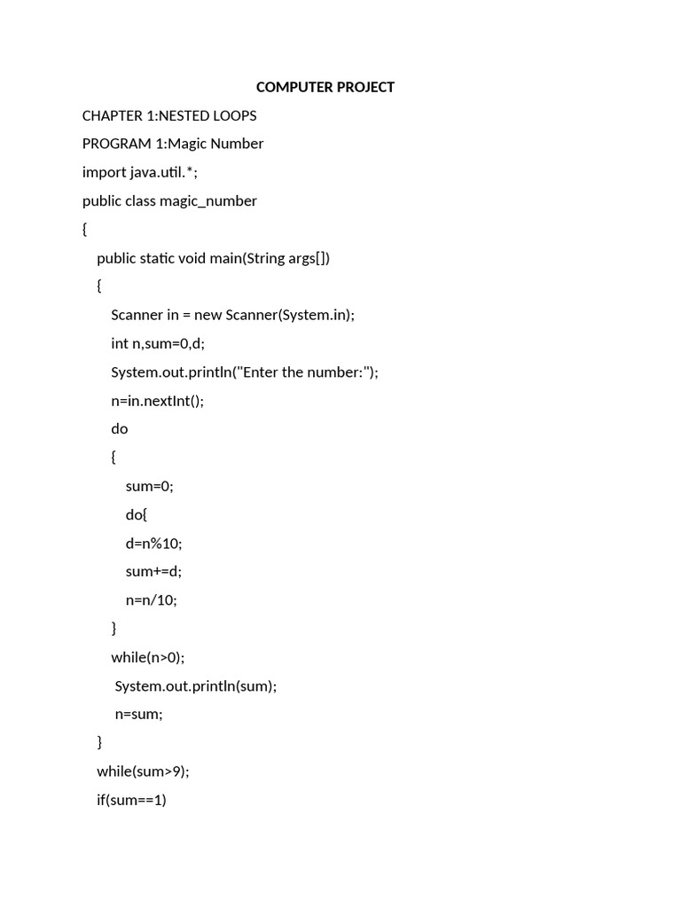 Java Programs for Nested Loops and Strings | PDF | Object Oriented ...