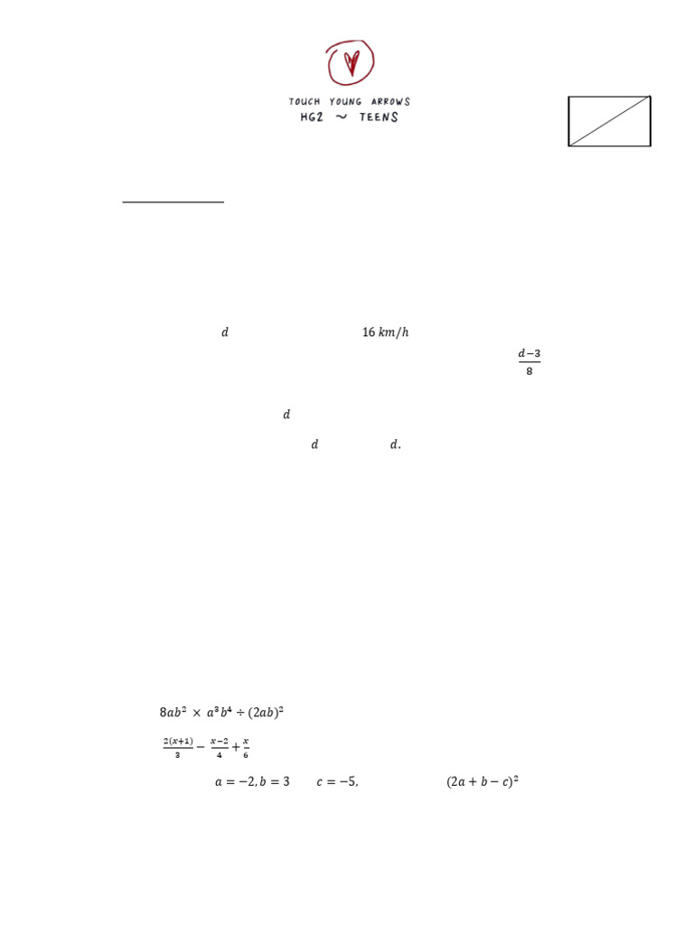 Secondary 1 Math Revision Worksheet | PDF | Mathematics