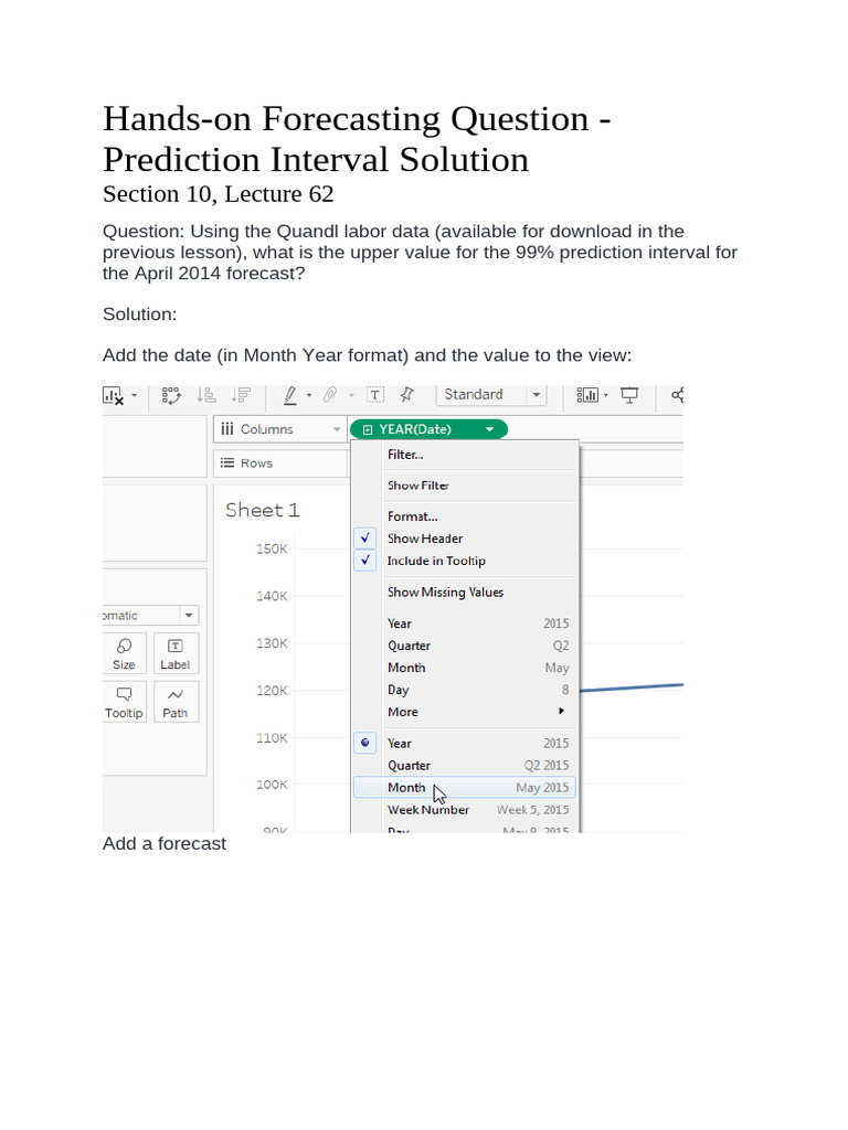 99% Prediction Interval for April 2014 | PDF