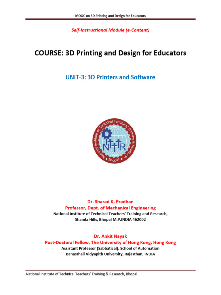 Lesson 3.3 SP | PDF | 3 D Printing | 3 D Computer Graphics