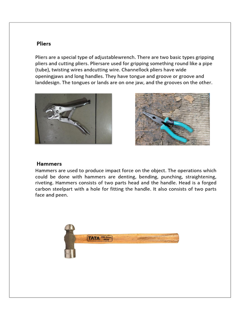 Pliers | PDF