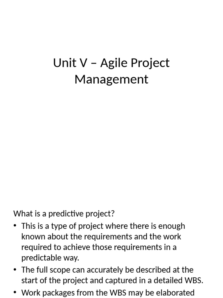UNIT 5-Agile Project Mgmt | PDF | Software Development Process | Scrum ...