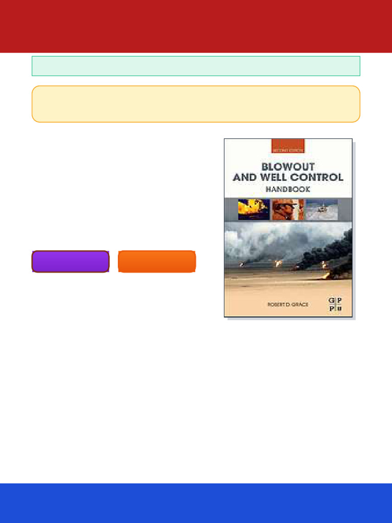 Blowout and Well Control Handbook Second Edition Carden Ebook Full ...