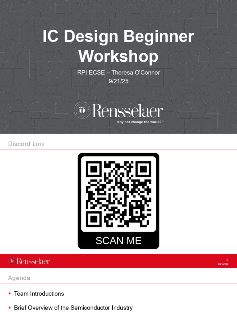 IC Design Workshop for Beginners | PDF | Integrated Circuit ...