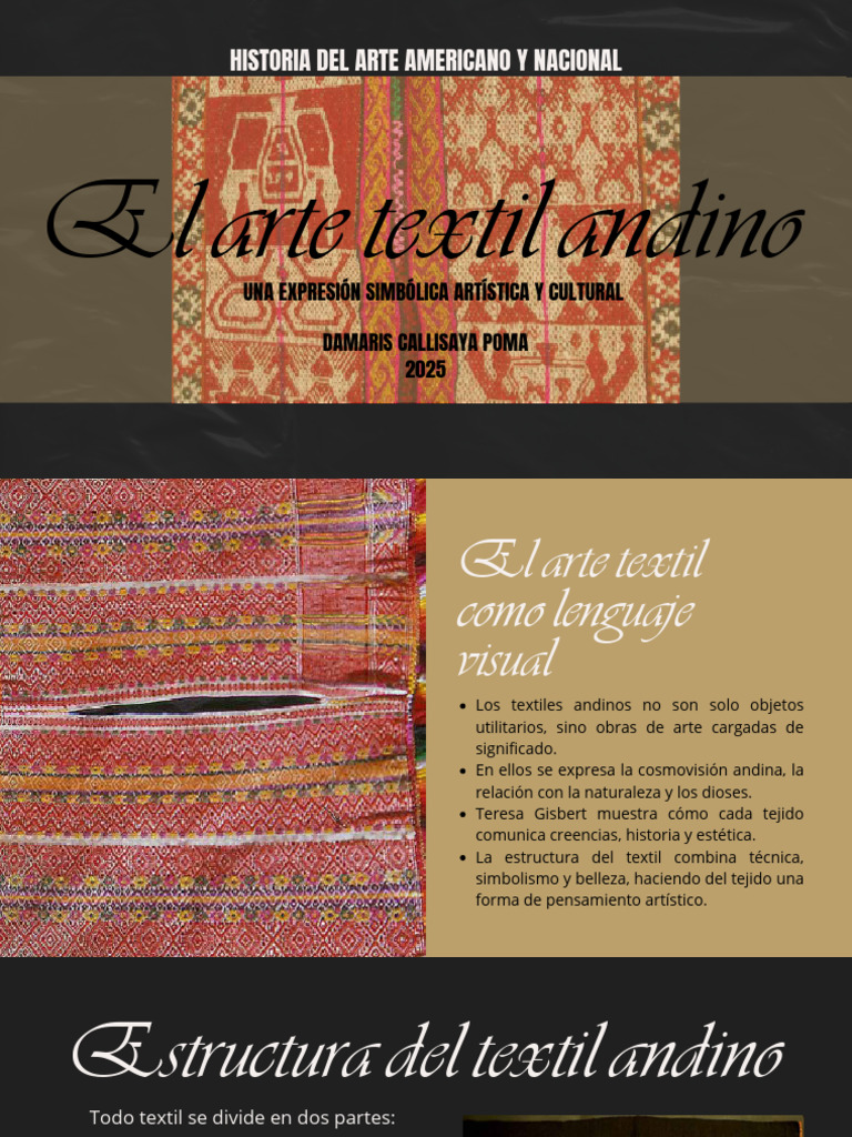 Arte Textil Andino: Simbolismo y Estilo | PDF | Textiles | Artes Textiles