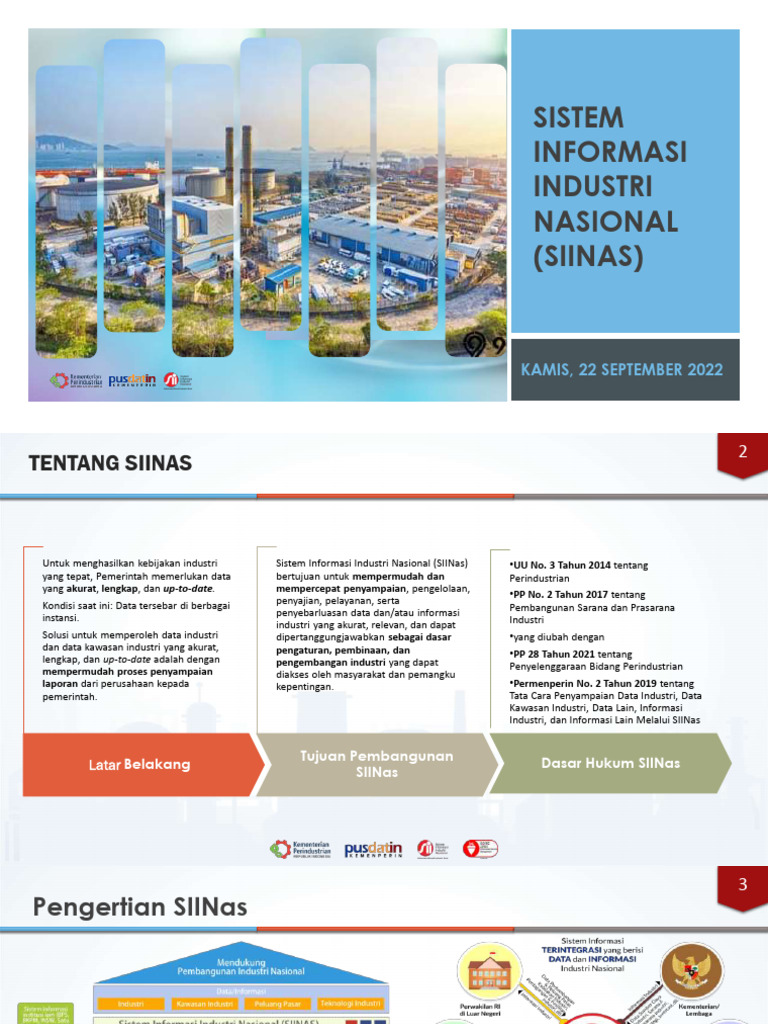 Sistem Informasi Industri Nasional (SIINAS) | PDF