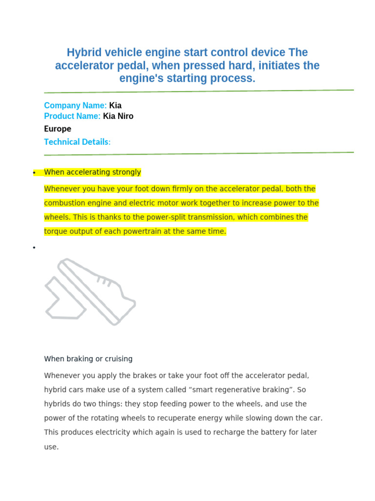 Hybrid Vehicle Engine Start Control Systems | PDF | Hybrid Vehicle ...