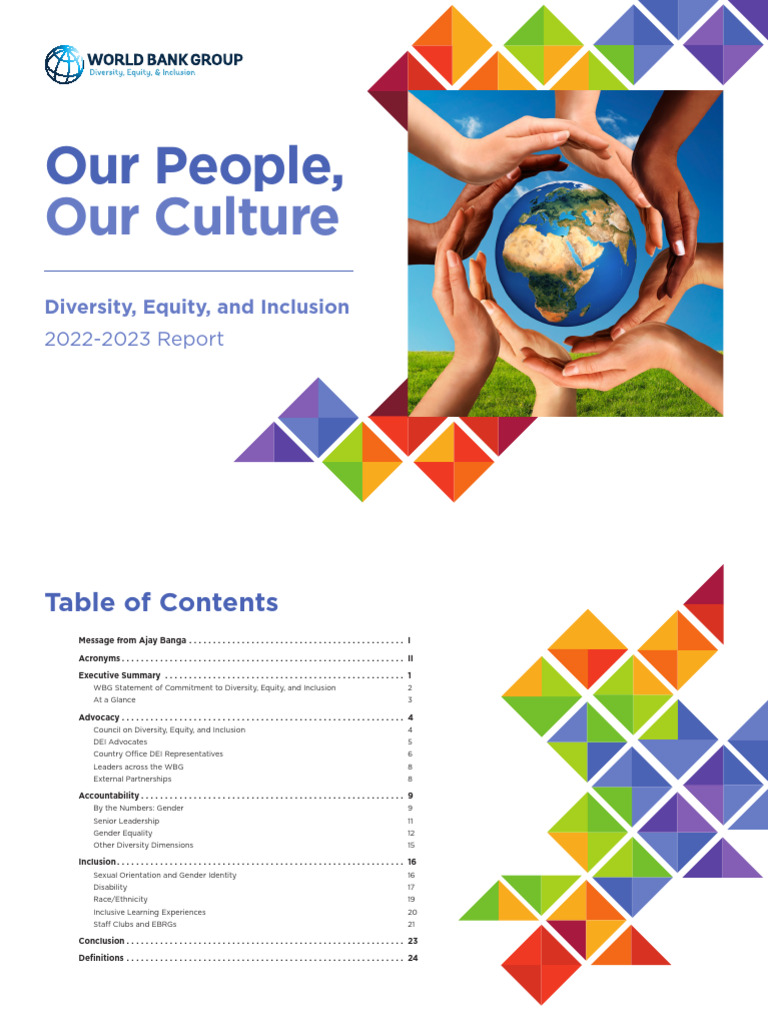 World Bank DEI Report Our People Our Culture | PDF | Social Exclusion ...