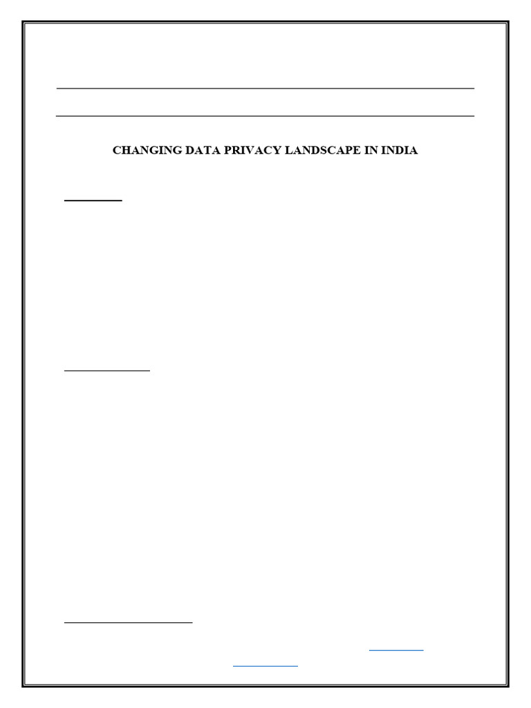 Data Privacy Challenges in India | PDF | Privacy | Surveillance