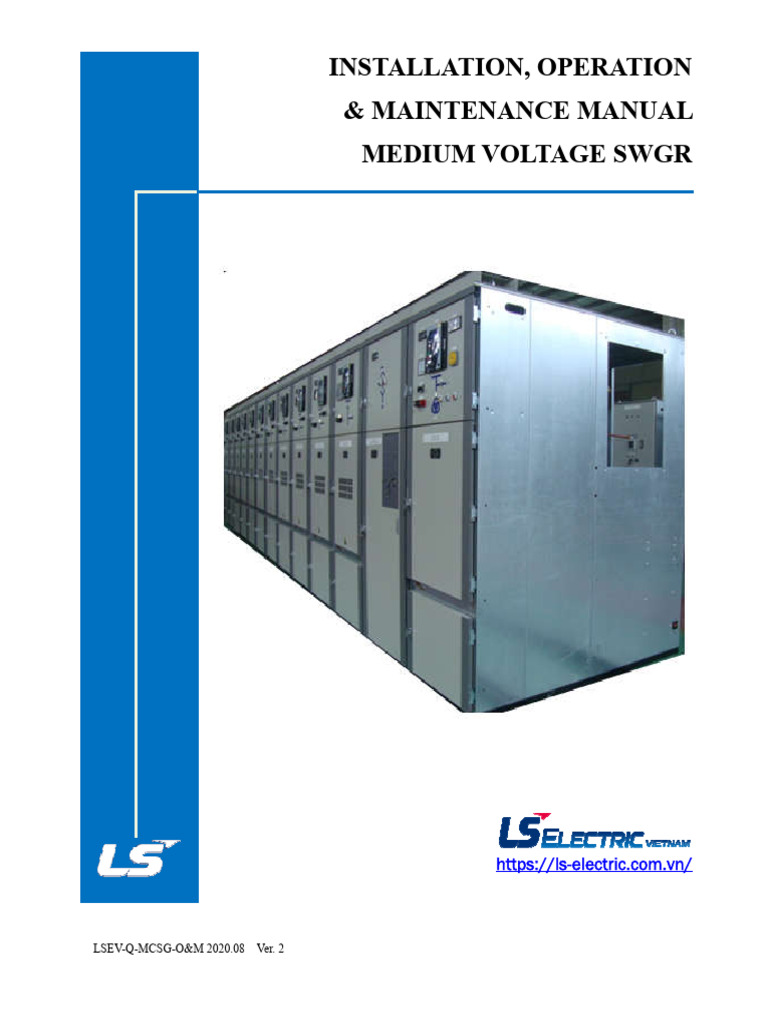 Medium Voltage Switchgear Manual | PDF | Manufactured Goods | Power ...