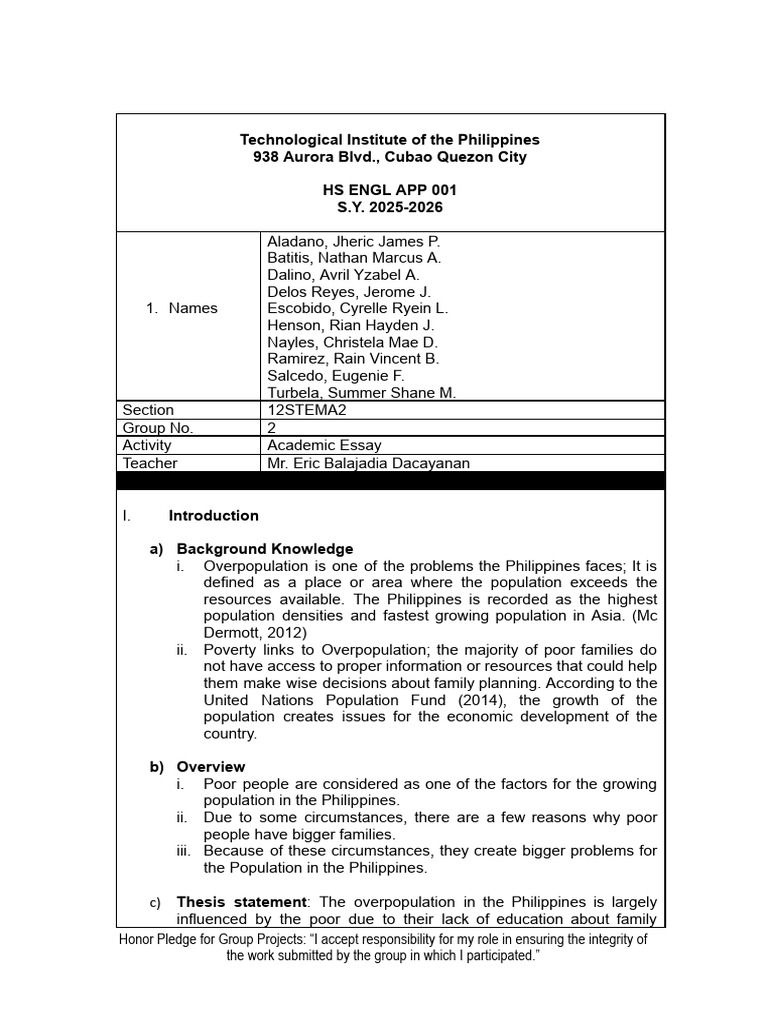 Eapp Group 2 | PDF | Family Planning | Human Reproduction