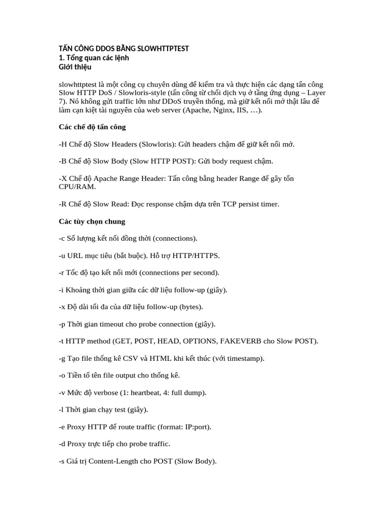 Slow HTTP Test | PDF