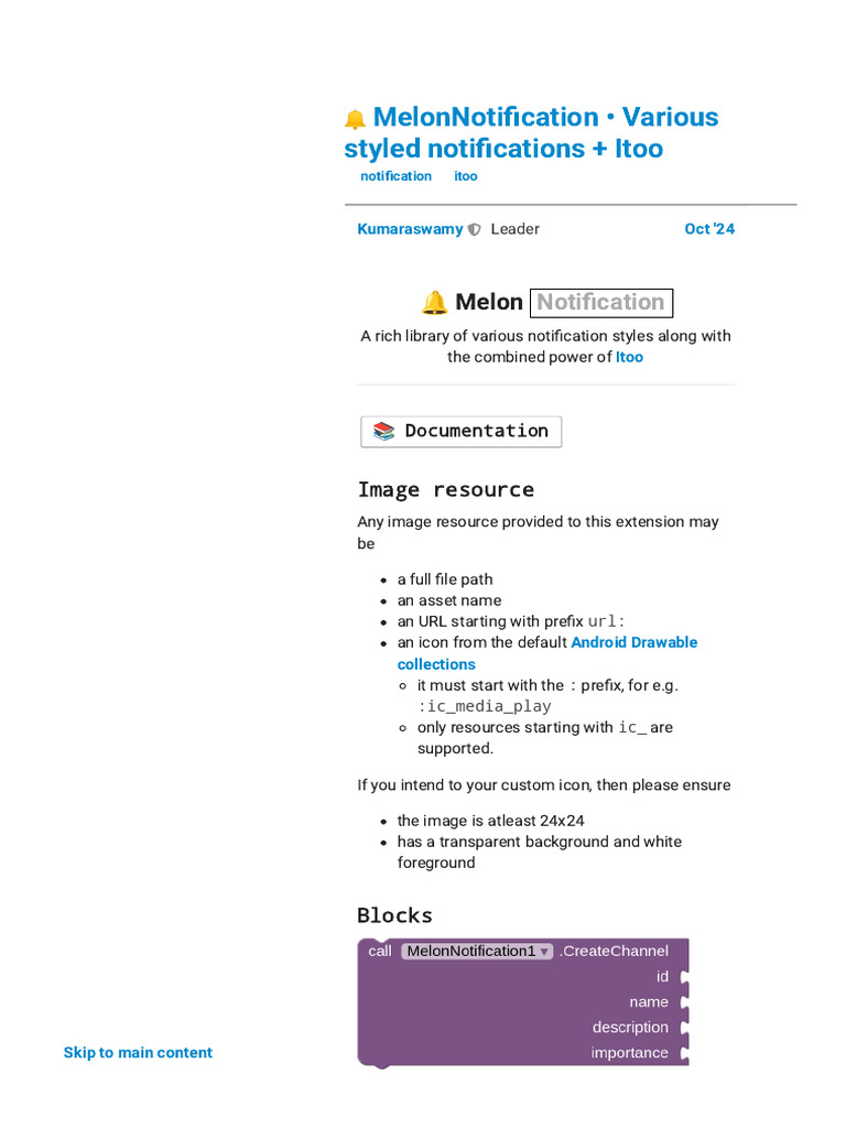 MelonNotification: Custom Notification Styles | PDF | Android ...