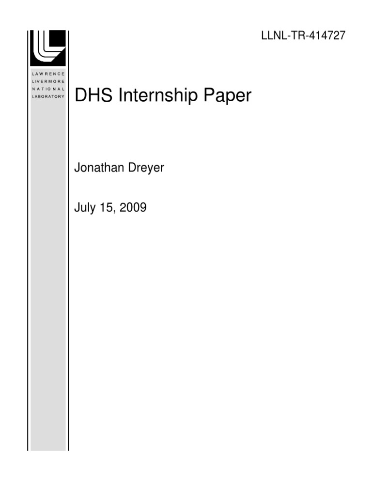DHS Internship Paper Jonathan Dreyer PDF Digital Signal Processing