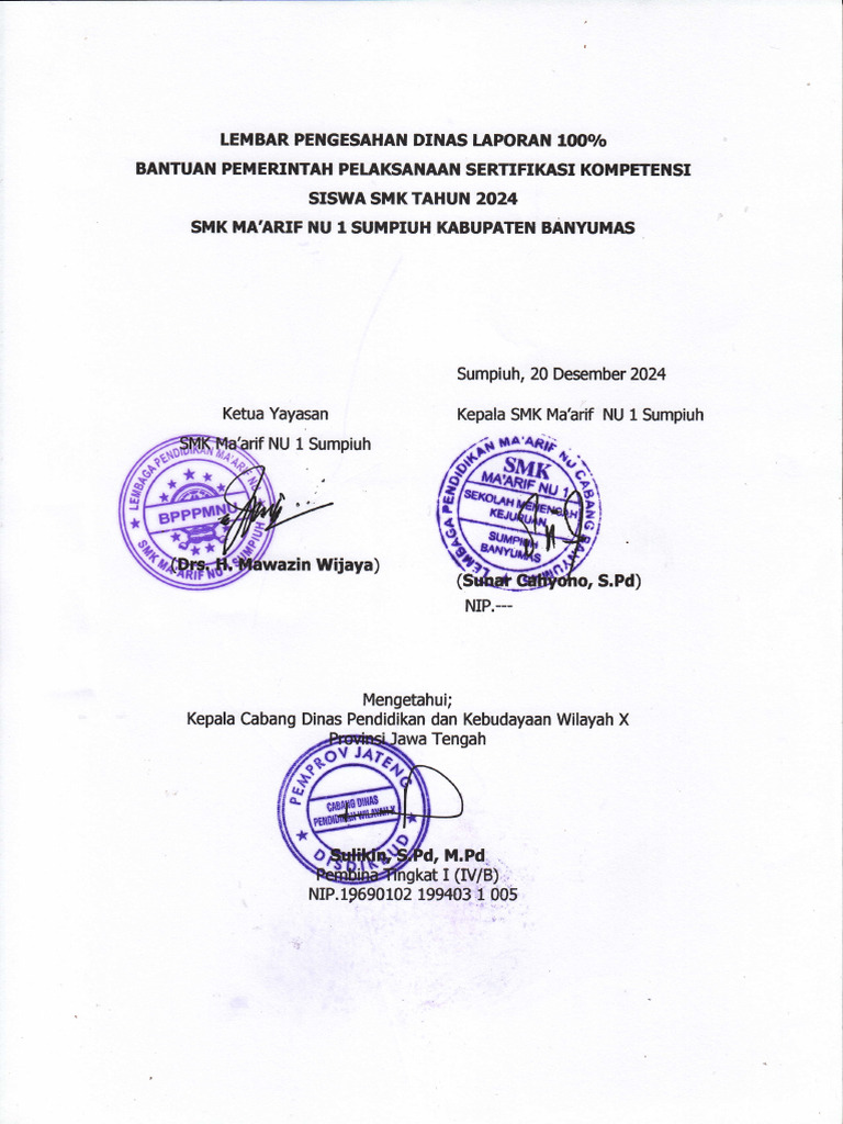 Lembar Pengesahan | PDF