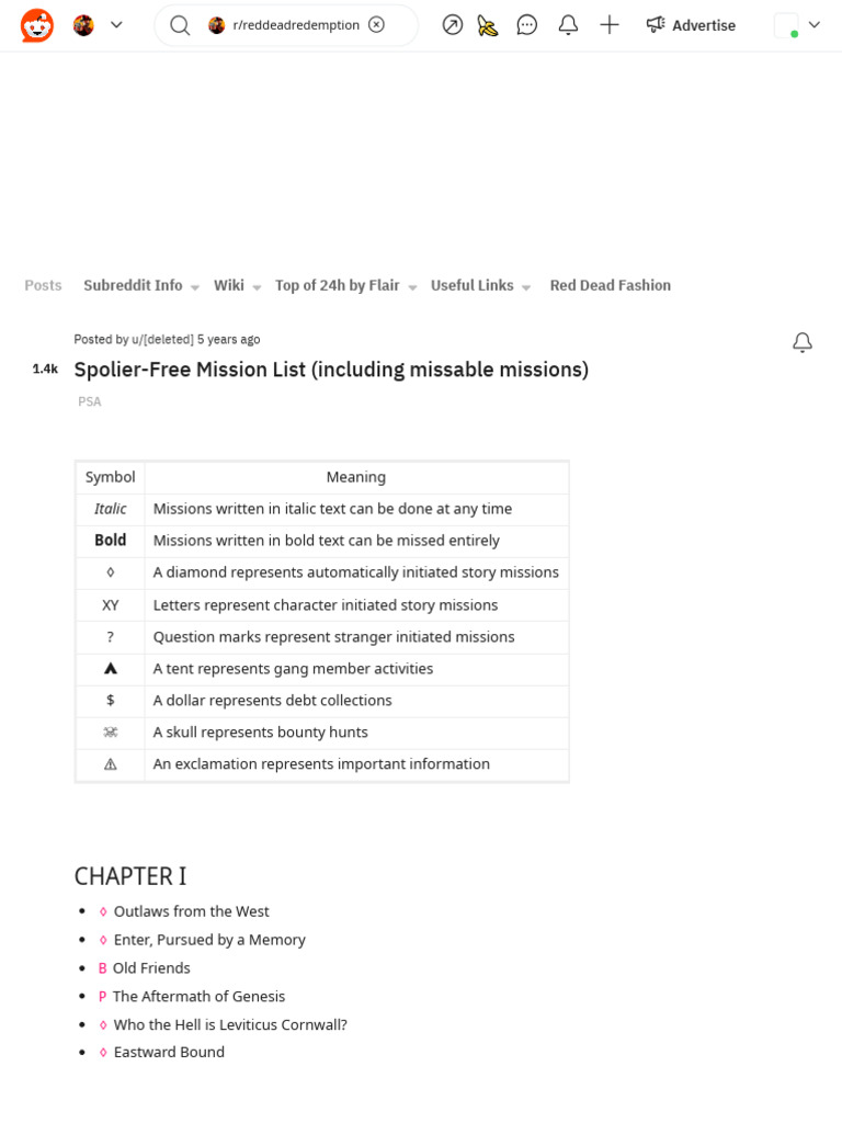 Red Dead Redemption Mission Guide | PDF