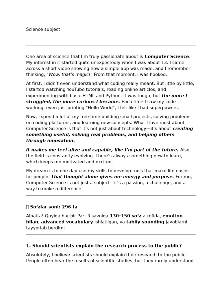 Science Subject | PDF | Science | Cognition