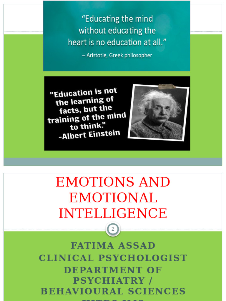 Final Presentation EI | PDF | Emotional Intelligence | Emotions