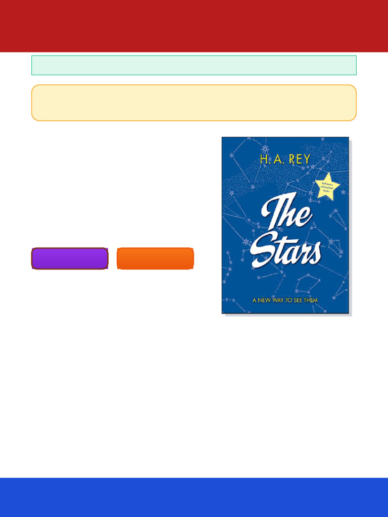 The Stars A New Way to See Them Rey ebook mobile-friendly edition | PDF ...