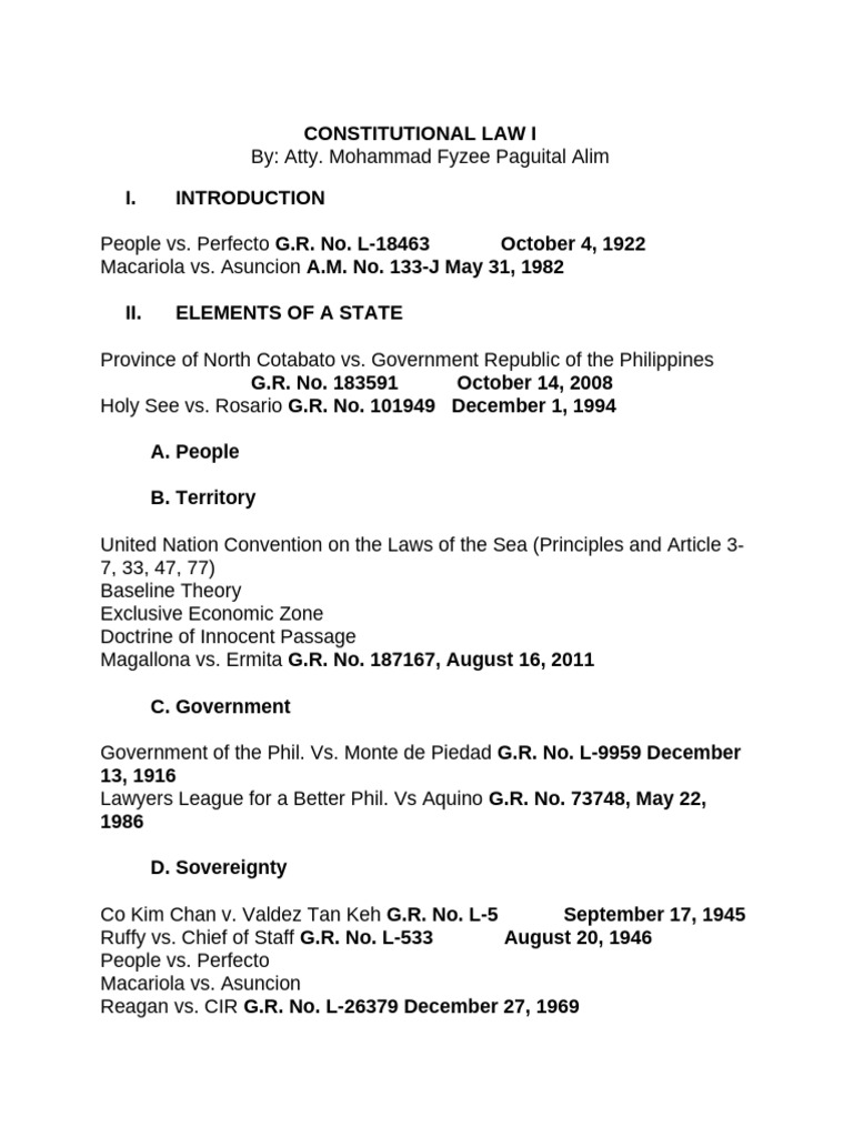 Constitutional Law I Overview and Cases | PDF | Pardon | Public Law