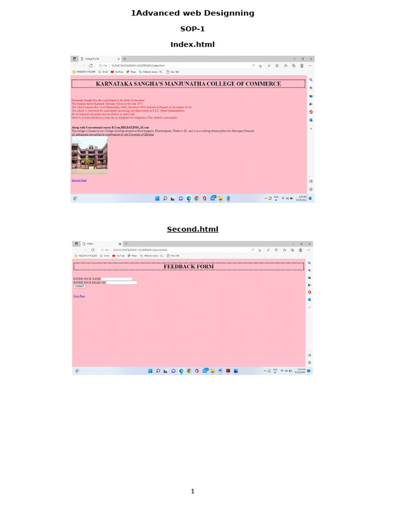 Advanced Web Design and Database SOPs | PDF