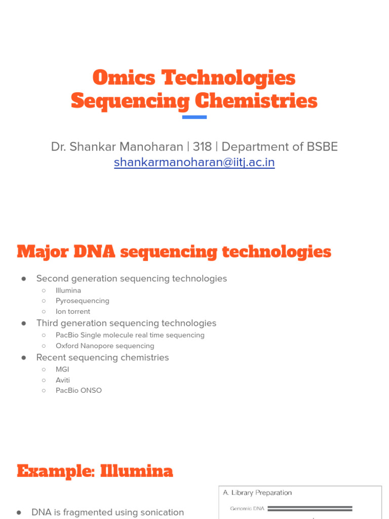 Major DNA Sequencing Technologies Overview | PDF | Dna Sequencing | Dna ...
