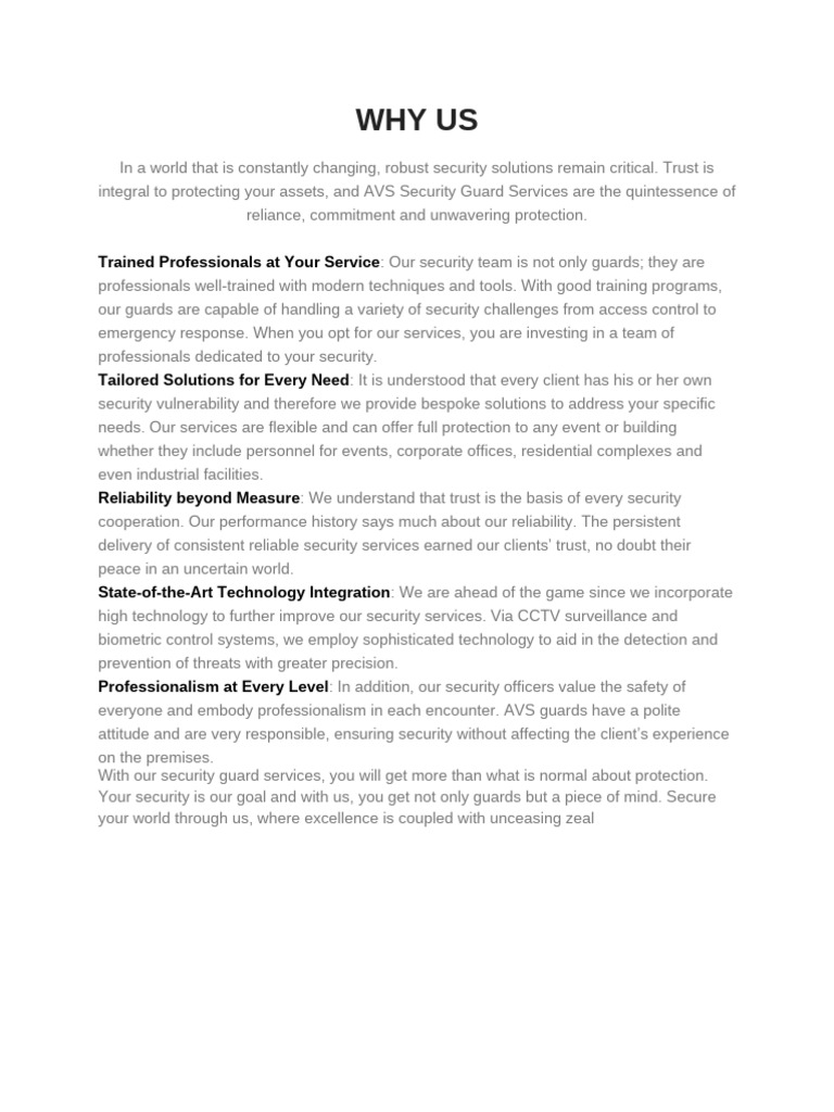 WHY US | PDF