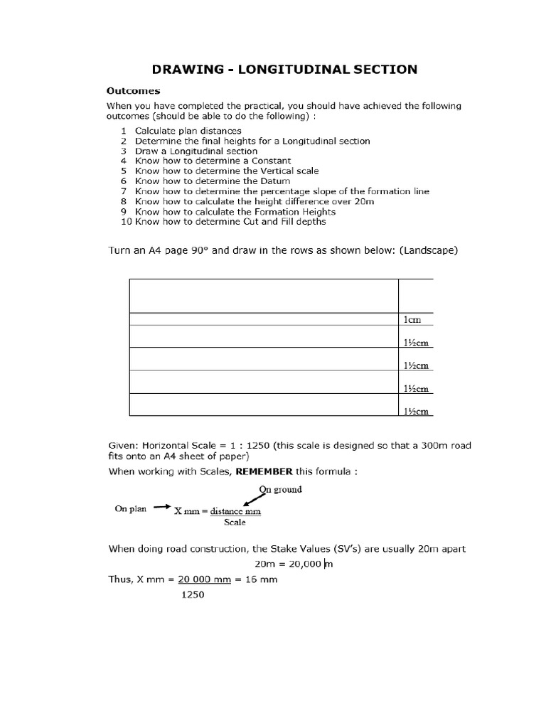 Leveling_Constructing a Longitude Section _2025 | PDF
