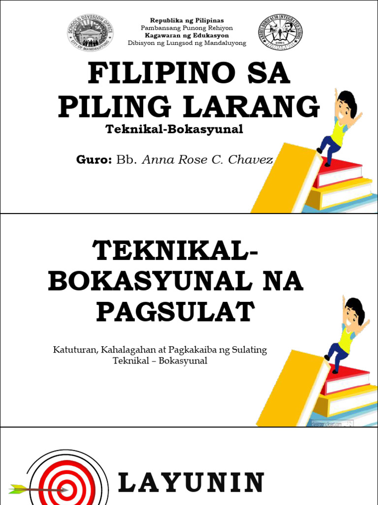 Aralin 1 Teknikal Bokasyonal Na Sulatin | PDF