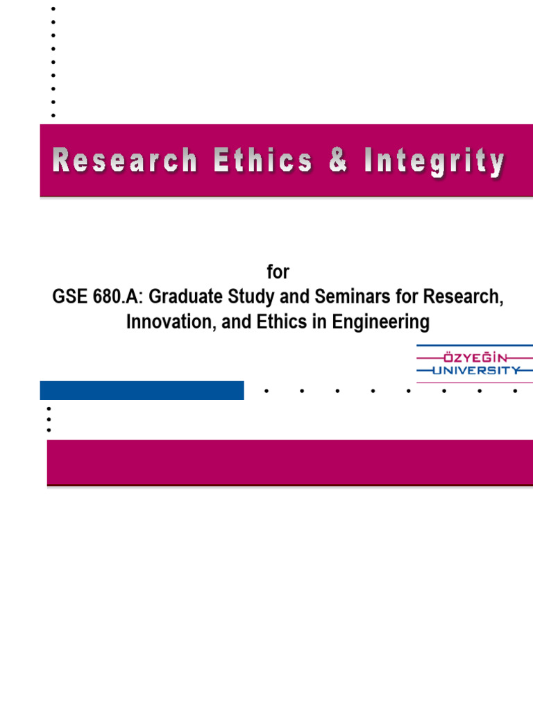 Research Ethics in Engineering 2017 | PDF | Morality | Liberal Arts ...