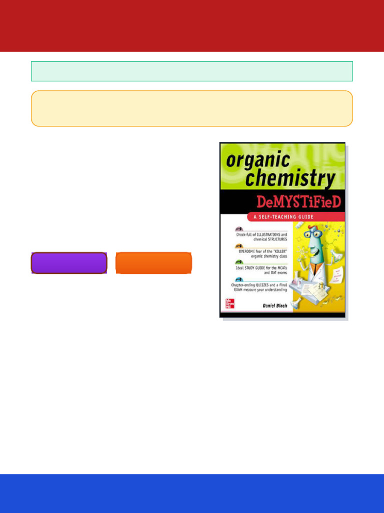 Organic Chemistry Demystified 1st edition Edition Bloch D. R. ebook ...