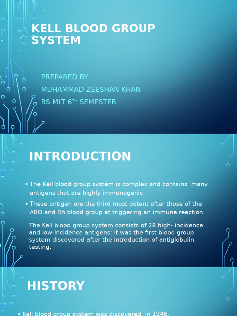 Overview of the Kell Blood Group System | PDF | Blood Type | Immunology