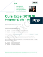 Curs Excel 2010 Incepator