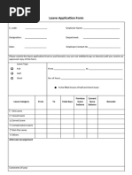 Leave Form 2026-1 | PDF