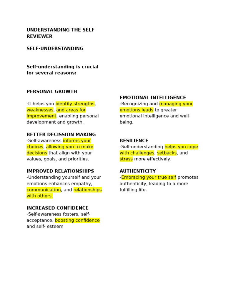 Understanding the Self Reviewer | PDF | Nature Versus Nurture ...