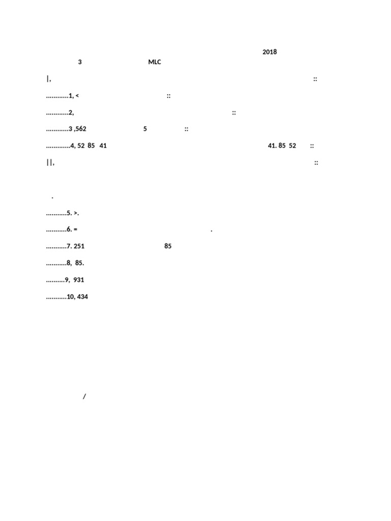MLC | PDF