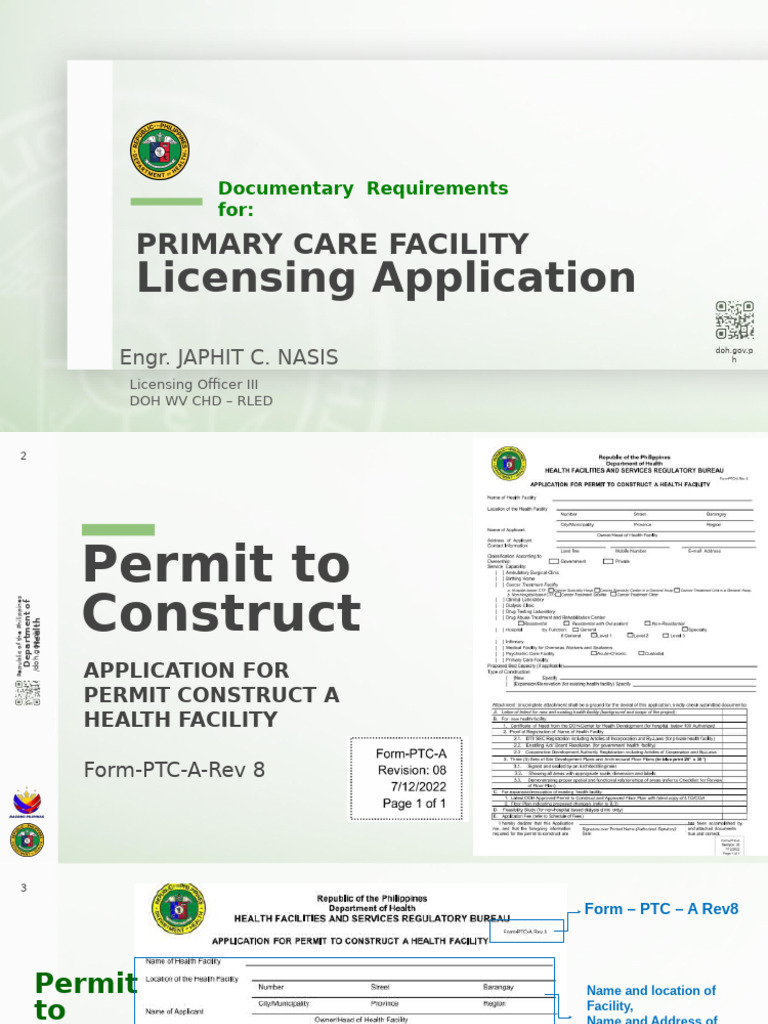 Primary Care Facility Licensing Guide | PDF