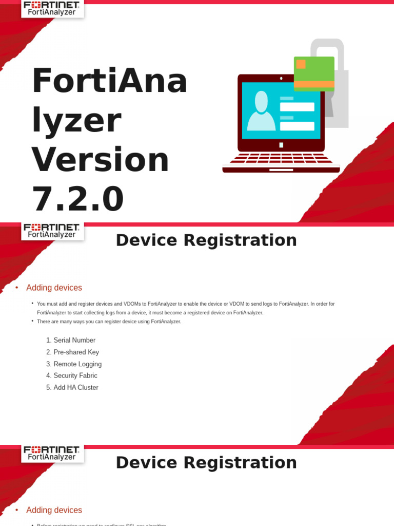 FortiAnalyzer Device Registration Guide | PDF