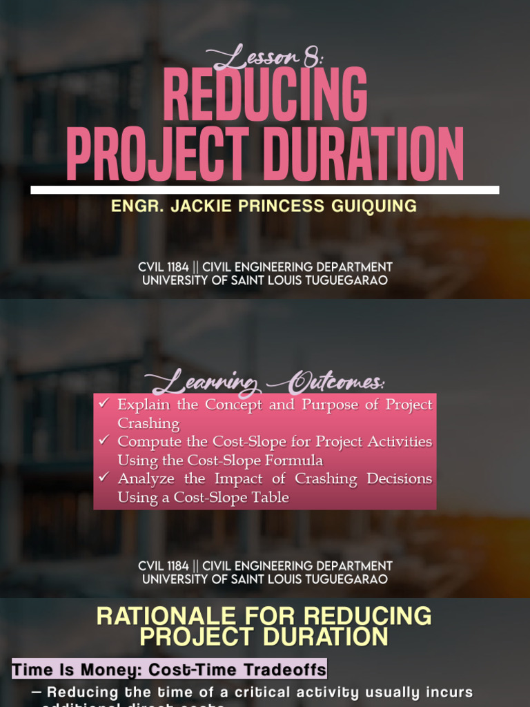 08 - Reducing Project Duration | PDF