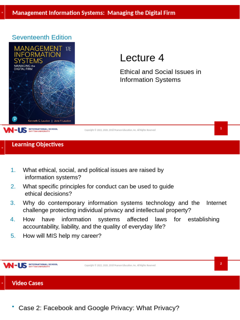 Ethical Issues in Information Systems | PDF | World Wide Web | Internet ...