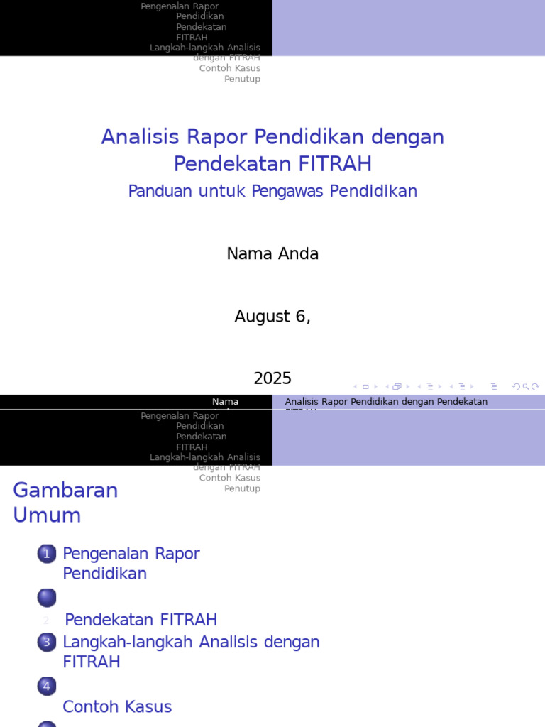 Analisis Rapor Pendidikan FITRAH | PDF