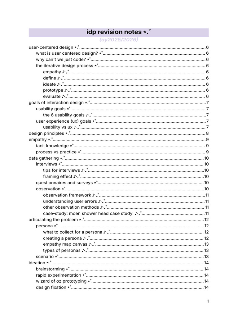 Interaction Design and Prototyping - A Summary | PDF | Usability ...
