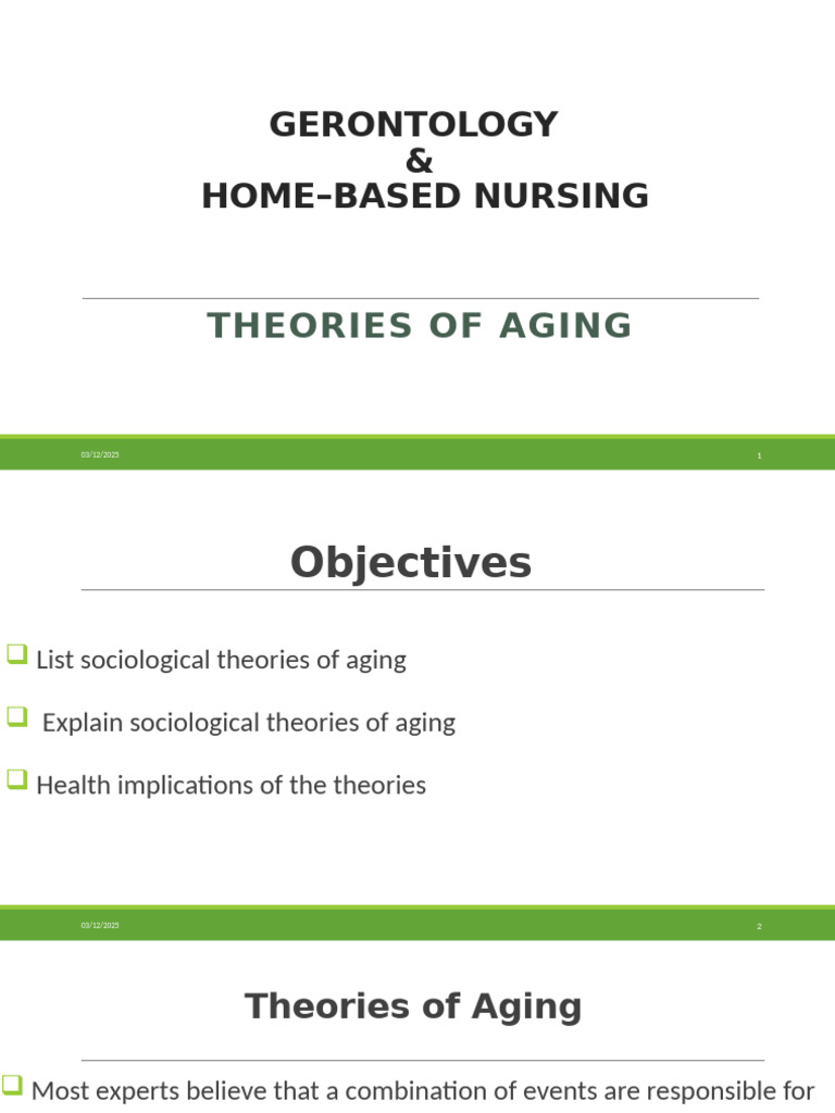 Sociological Theories of Aging Explained | PDF | Ageing | Social ...